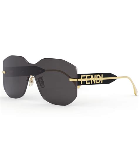 fendi 99mm shield aviator sunglasses|Fendigraphy .